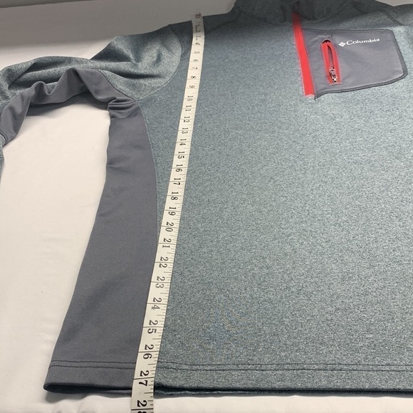 Columbia LS 1/4 Zip Pullover Top M Grey - Picture 8 of 9